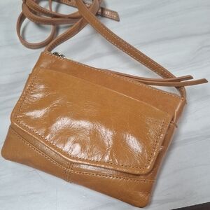 HOBO Tan Leather Crossbody Bag